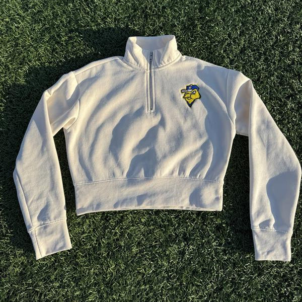 108 Stitches Ladies Embroidered 1/2 Zip Pullover