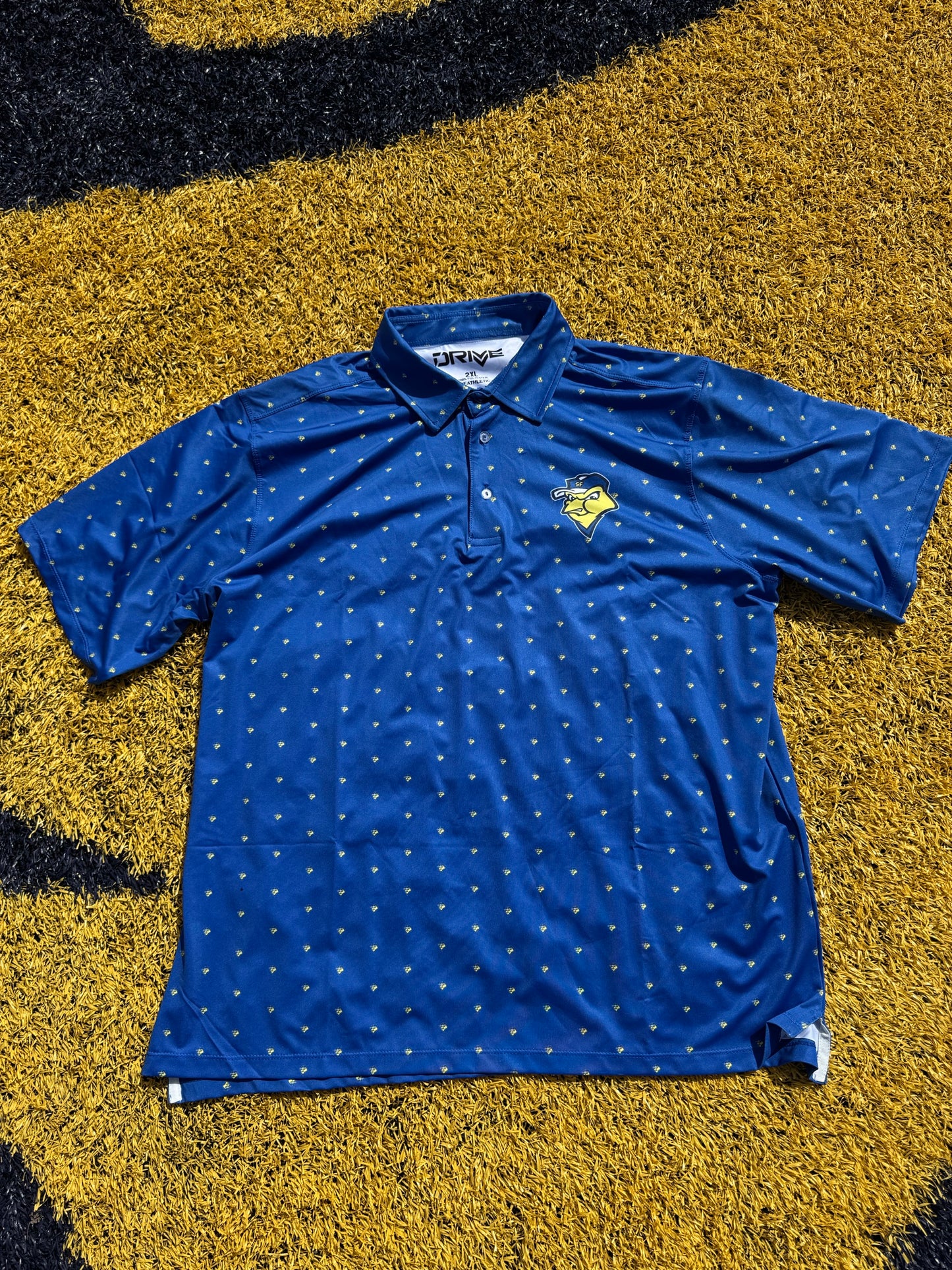 Men's Drive Blue Birdhead Polo