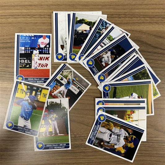 Canaries Baseball Card Team Set