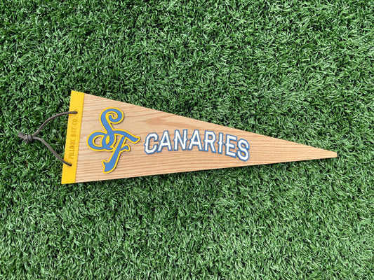 SF Canaries Wooden Pennant