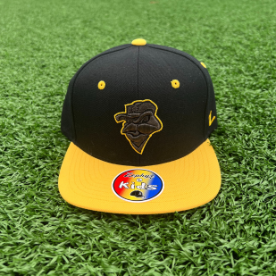 Youth Black Hat w/ Yellow Brim